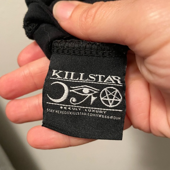 Killstar Women Tshirt I Just Love Cats Small Goth Grunge Alternative 100 Cotton - Picture 5 of 10